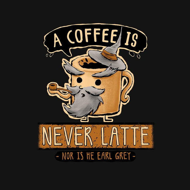A Coffee is Never Latte-mens basic tee-Hootbrush
