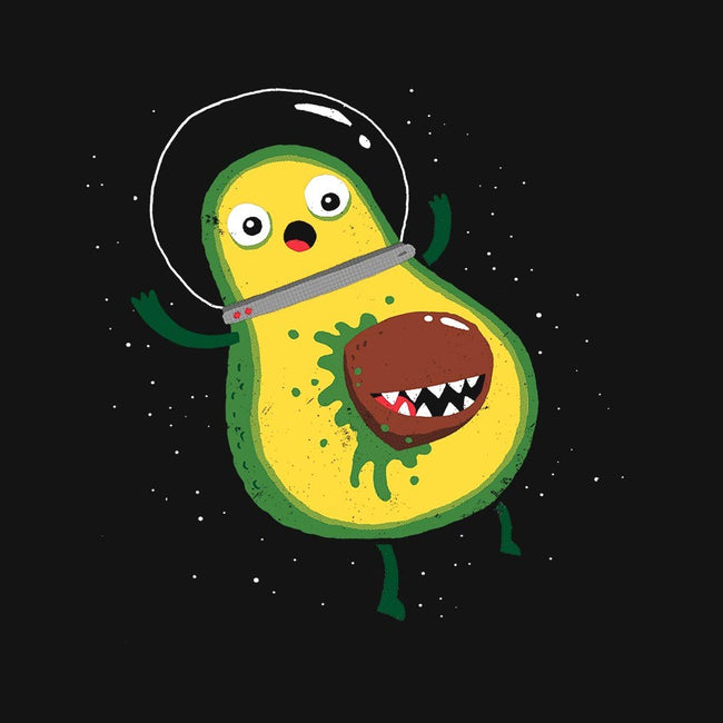 Alien Avocado-womens basic tee-DinoMike