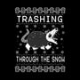 Trashing Through the Snow-unisex zip-up sweatshirt-identitypollution