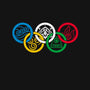 Bending Olympics-womens fitted tee-KindaCreative