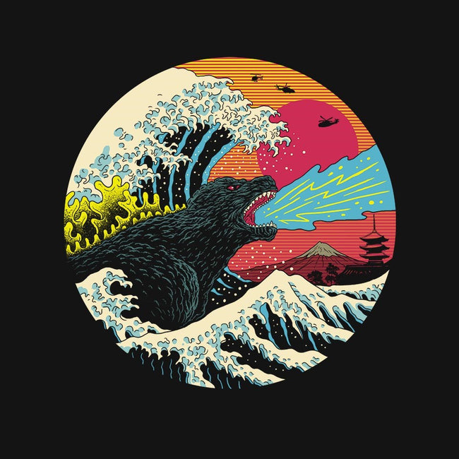 Retro Wave Kaiju-youth basic tee-vp021