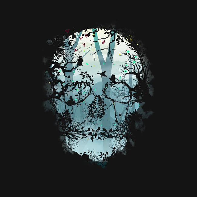 Dark Forest Skull-womens basic tee-Sitchko Igor