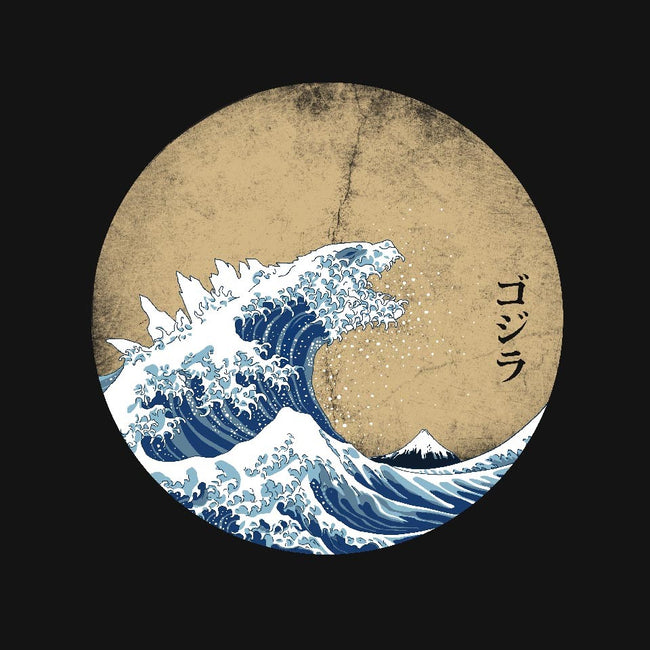 Hokusai Gojira-womens basic tee-Mdk7