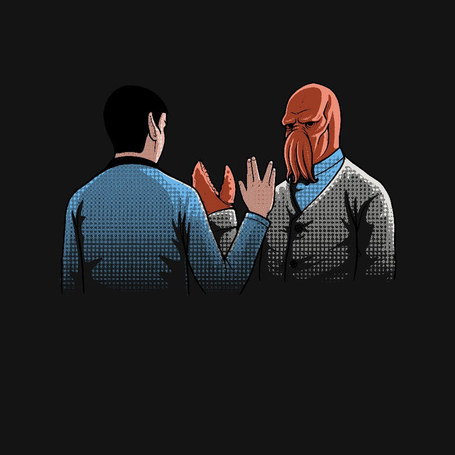 Vulcan Salute-womens fitted tee-Naolito