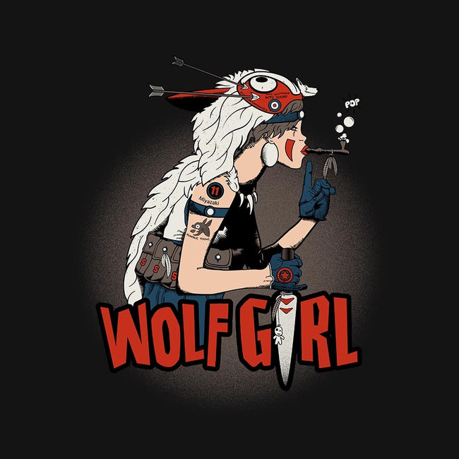 Wolf Girl-unisex pullover sweatshirt-beware1984