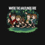 Where the Halflings Are-womens fitted tee-DJKopet