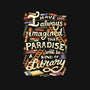 Library is Paradise-womens fitted tee-risarodil