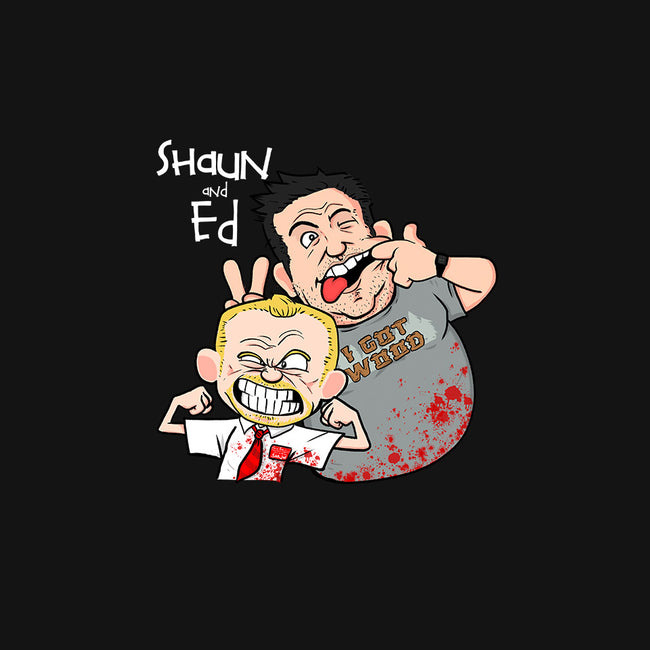 Shaun and Ed-womens fitted tee-MarianoSan