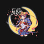 Moon Light Samurai-womens basic tee-Coinbox Tees