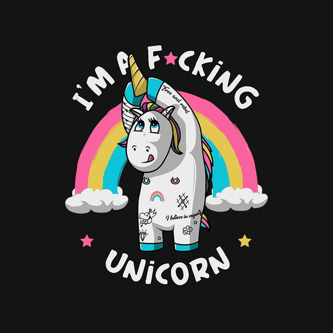 I'm A F*cking Unicorn-youth basic tee-ducfrench