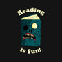 Reading is Fun-womens fitted tee-DinoMike