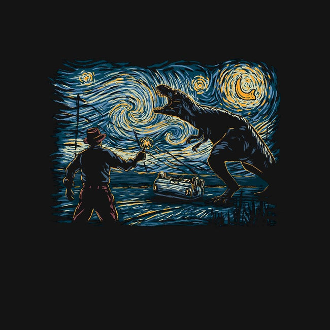 Jurassic Night-unisex crew neck sweatshirt-Hootbrush