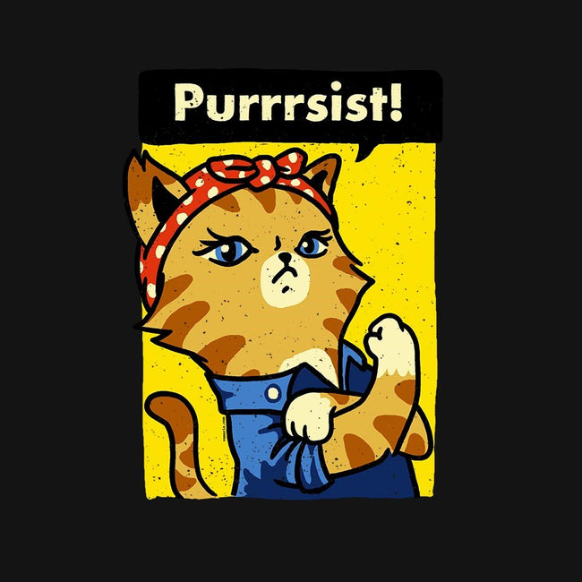 Purrrsist!-womens fitted tee-vomaria