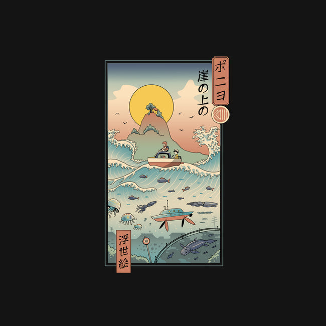 Ukiyo-E By The Sea-mens basic tee-vp021
