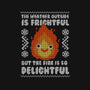 Delightful Fire!-womens fitted tee-Raffiti