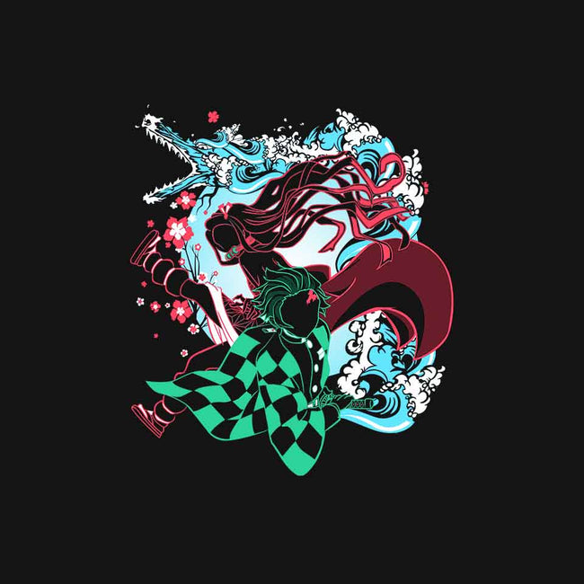 Demon Sister Slayer Brother-womens basic tee-constantine2454