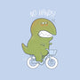 T-Rex Tries Biking-unisex basic tank-queenmob