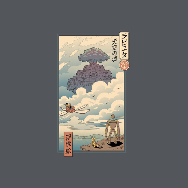 Sky Castle Ukiyo-E-unisex zip-up sweatshirt-vp021