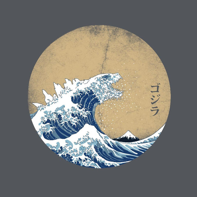 Hokusai Gojira-unisex zip-up sweatshirt-Mdk7
