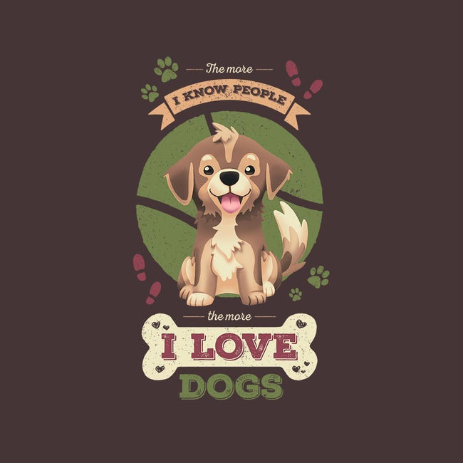 I Love Dogs!-womens fitted tee-Geekydog