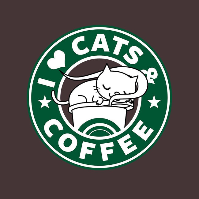 I Love Cats and Coffee-unisex pullover sweatshirt-Boggs Nicolas