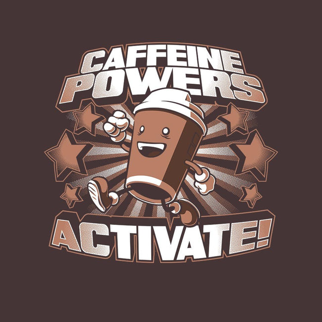 Caffeine Powers, Activate!-mens basic tee-Obvian