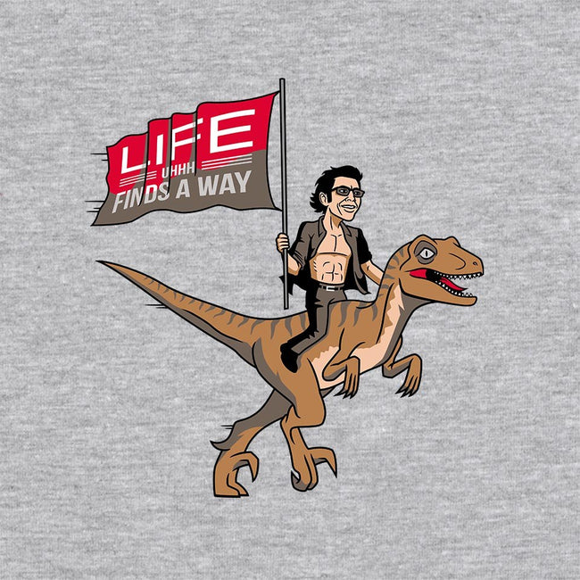 Life Uhhh Finds a Way-unisex zip-up sweatshirt-Ben Douglass