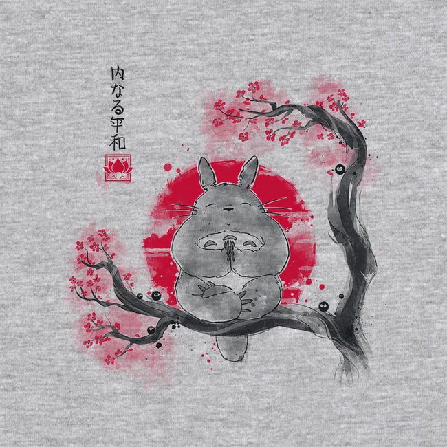Inner Peace Sumi-e-womens fitted tee-Getsousa!