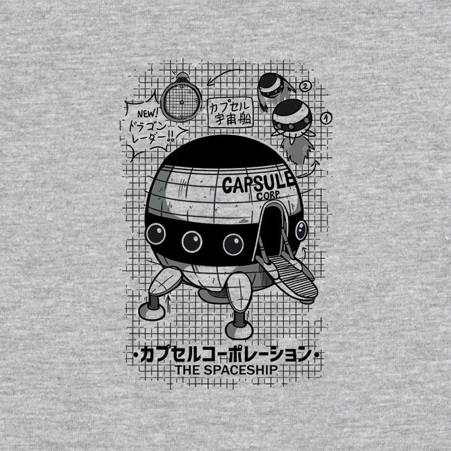 Capsule Spaceship-unisex zip-up sweatshirt-pescapin