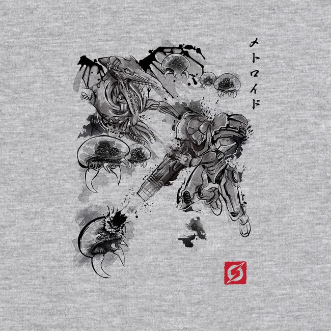 Attack of the Space Pirates Sumi-e-unisex crew neck sweatshirt-DrMonekers