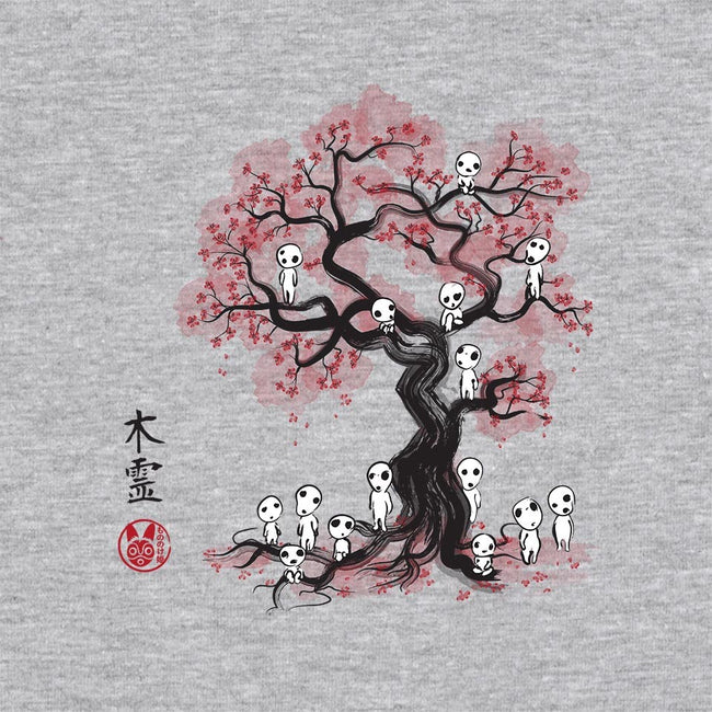 Forest Spirits Sumi-e-womens basic tee-DrMonekers
