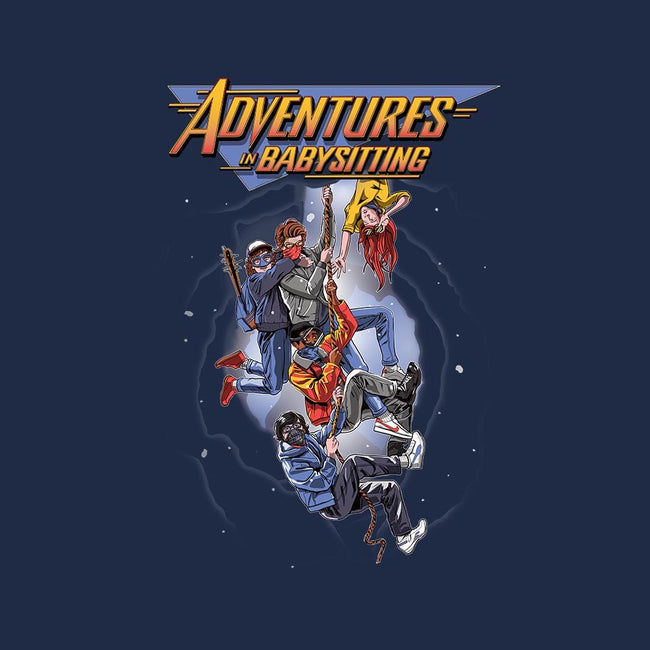 Steve's Adventure in Babysitting-womens basic tee-jlaser