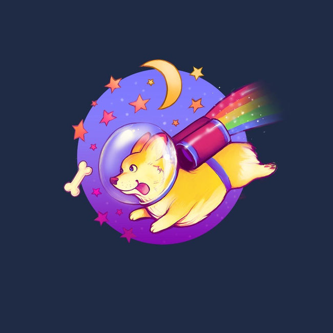 Space Corgi-womens basic tee-MeganLara