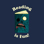 Reading is Fun-womens fitted tee-DinoMike