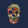 Floral Skull Vintage-womens fitted tee-tobefonseca