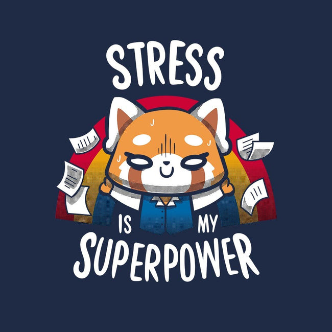 Stress is my superpower-womens fitted tee-typhoonic