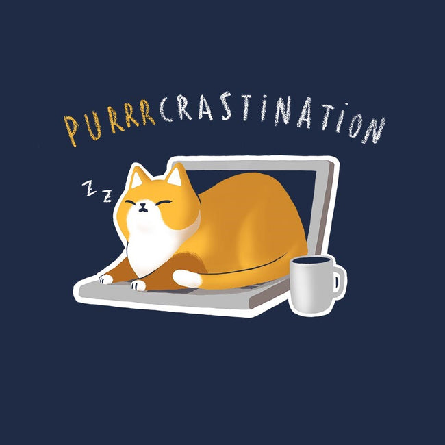 Purrrcrastination-womens fitted tee-BlancaVidal