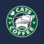 I Love Cats and Coffee-unisex basic tank-Boggs Nicolas