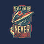 Never Surrender!-youth basic tee-DeepFriedArt