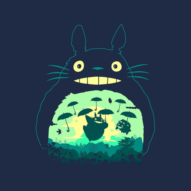 Totoro and His Umbrella-mens premium tee-Arashi-Yuka