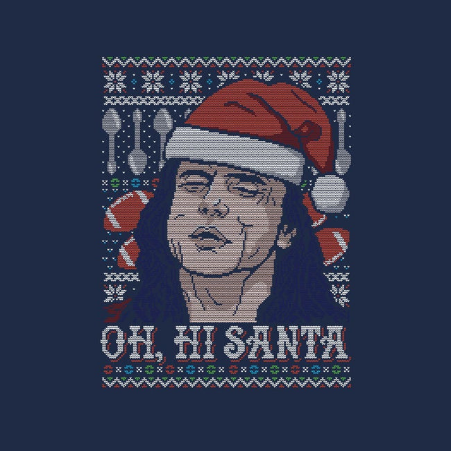 Oh Hi Santa-womens fitted tee-CoD Designs