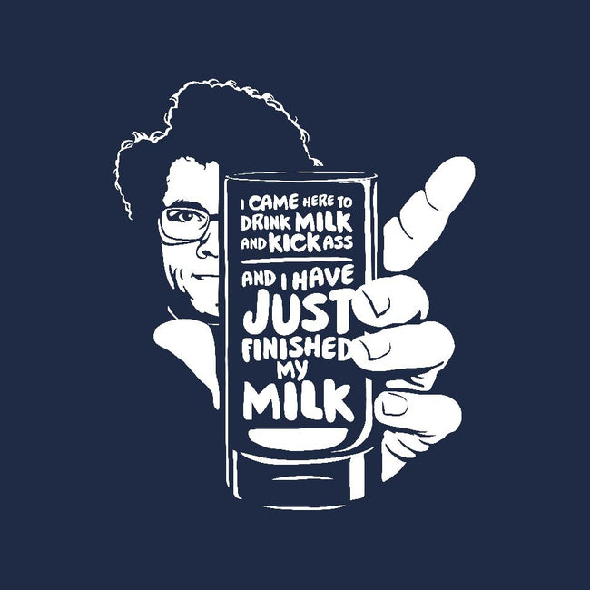 Drink Milk and Kick Ass-womens fitted tee-butcherbilly