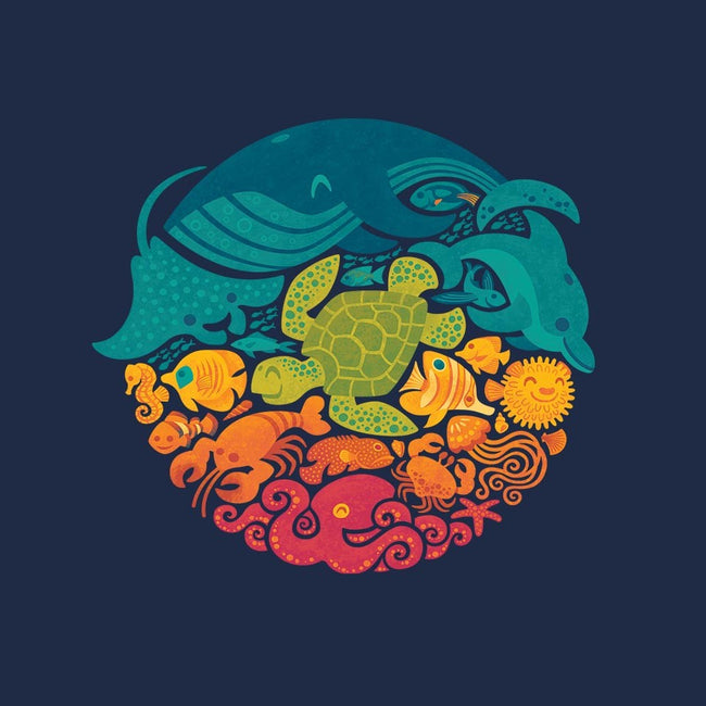 Aquatic Rainbow-unisex crew neck sweatshirt-Waynem