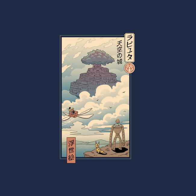 Sky Castle Ukiyo-E-mens premium tee-vp021