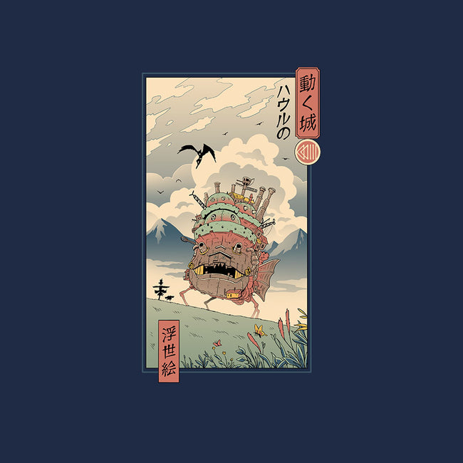 Moving Castle Ukiyo-E-womens basic tee-vp021