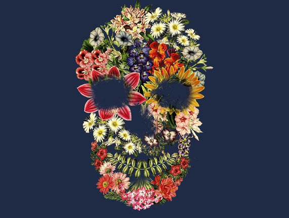 Floral Skull Vintage