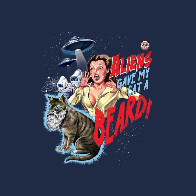 Aliens Gave My Cat a Beard-mens basic tee-Steven Rhodes