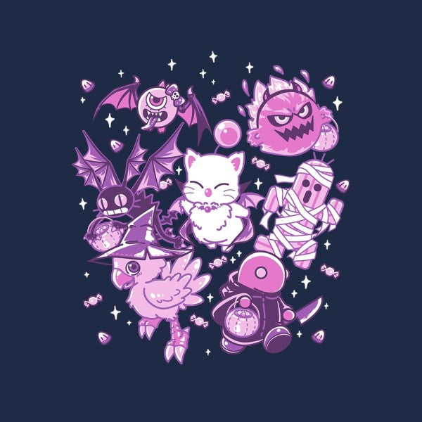 Trick or Treaters-womens basic tee-PixelEyeBat