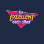 Be Excellent to Each Other-womens fitted tee-adho1982