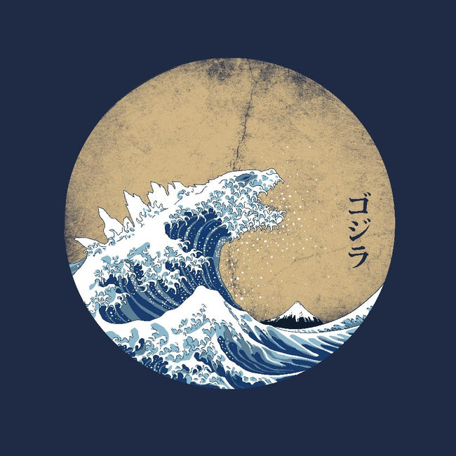 Hokusai Gojira-womens basic tee-Mdk7